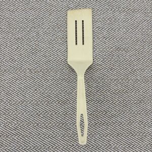 Vintage King Kraft LONG Blade Beige Nylon Plastic 2 Slot Spatula Heat Resistant